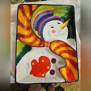 Clay Art Snowman